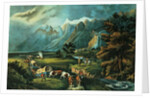 The Rocky Mountains: Emigrants Crossing the Plains, 1866 by N. and Ives J.M. Currier