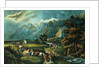 The Rocky Mountains: Emigrants Crossing the Plains, 1866 by N. and Ives J.M. Currier