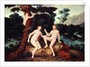 Adam and Eve in the Garden of Eden by Lucas The Elder Cranach