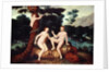 Adam and Eve in the Garden of Eden by Lucas The Elder Cranach