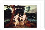 Adam and Eve in the Garden of Eden by Lucas The Elder Cranach