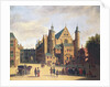 A Town Square in Haarlem by Gerrit Adriaensz Berckheyde