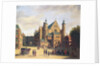 A Town Square in Haarlem by Gerrit Adriaensz Berckheyde
