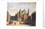 A Town Square in Haarlem by Gerrit Adriaensz Berckheyde