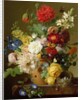 Flower Still Life on a marble ledge, 1800-01 by Jan Frans van Dael