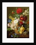 Flower Still Life on a marble ledge, 1800-01 by Jan Frans van Dael