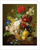 Flower Still Life on a marble ledge, 1800-01 by Jan Frans van Dael