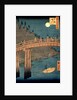 Kyoto bridge by moonlight by Ando or Utagawa Hiroshige