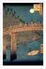 Kyoto bridge by moonlight by Ando or Utagawa Hiroshige