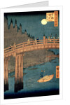 Kyoto bridge by moonlight by Ando or Utagawa Hiroshige