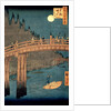 Kyoto bridge by moonlight by Ando or Utagawa Hiroshige
