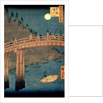 Kyoto bridge by moonlight by Ando or Utagawa Hiroshige