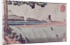Mount Fuji from the Sumida River embankment, one of the views from Edo, c.1842 by Utagawa Kuniyoshi