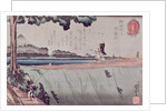 Mount Fuji from the Sumida River embankment, one of the views from Edo, c.1842 by Utagawa Kuniyoshi
