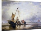 Hog Boat on the Sands, Brighton by Edward William Cooke