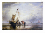Hog Boat on the Sands, Brighton by Edward William Cooke