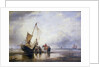 Hog Boat on the Sands, Brighton by Edward William Cooke