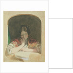 Girl Reading at a Window, 19th century by Karoly or Charles Brocky