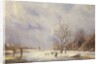 Winter Canal Scene, 19th century by Jan Lynn