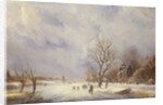 Winter Canal Scene, 19th century by Jan Lynn