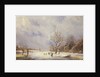Winter Canal Scene, 19th century by Jan Lynn