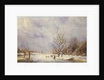 Winter Canal Scene, 19th century by Jan Lynn