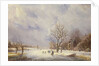 Winter Canal Scene, 19th century by Jan Lynn