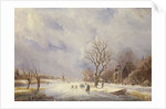 Winter Canal Scene, 19th century by Jan Lynn