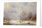 Winter Canal Scene, 19th century by Jan Lynn
