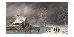 Winter Scene by Louis Claude Mallebranche