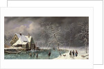 Winter Scene by Louis Claude Mallebranche