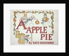 Illustration for the letter 'A' from 'Apple Pie Alphabet', published 1885 by Kate Greenaway