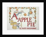 Illustration for the letter 'A' from 'Apple Pie Alphabet', published 1885 by Kate Greenaway