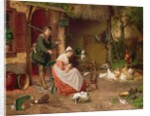 Farmyard Scene, 19th century by Jan David Cole