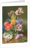 Roses, Poppy and Pelargonia by James Holland