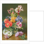 Roses, Poppy and Pelargonia by James Holland