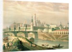 View of the Moscow Kremlin, 1830 by Paul Marie (after) Roussel