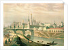 View of the Moscow Kremlin, 1830 by Paul Marie (after) Roussel