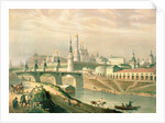 View of the Moscow Kremlin, 1830 by Paul Marie (after) Roussel