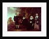 Family Group in a landscape by Gerrit van Donck