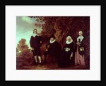 Family Group in a landscape by Gerrit van Donck