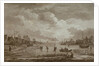 Winter, Golf on ice, copperline engraving by Van Drever, c.1753 by Anonymous