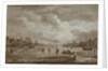 Winter, Golf on ice, copperline engraving by Van Drever, c.1753 by Anonymous