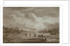Winter, Golf on ice, copperline engraving by Van Drever, c.1753 by Anonymous