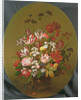 Flowers in a Glass Vase by Hans Bollongier