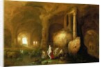 Nymphs Bathing by Classical Ruins by Abraham van Cuylenborch