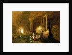 Nymphs Bathing by Classical Ruins by Abraham van Cuylenborch