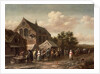 Poultry Market by a Church by Barend Gael or Gaal