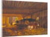 The Cow shed, 19th century by Jean Louis van Kuyck