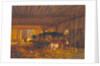 The Cow shed, 19th century by Jean Louis van Kuyck